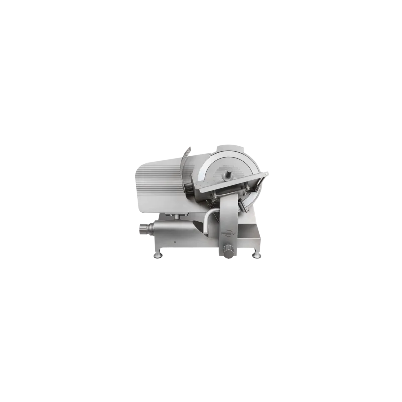 Acheter Direct Trancheuse professionnelle pour charcuterie ∅ 350 mm avec extracteur de lame - Transmission à pignon