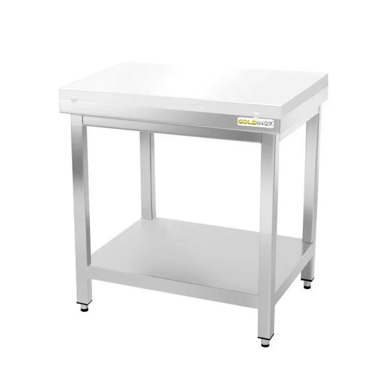 Table de découpe pour boucher avec plaque enpolyéthylène - 700 x 700 mm Must-Have