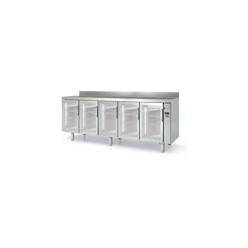 Arrière bar 600 gpe à dist. (+) - 5 p. vitr.- 863 L - CORECO- 2870X700X1190mm Quantité Limitée