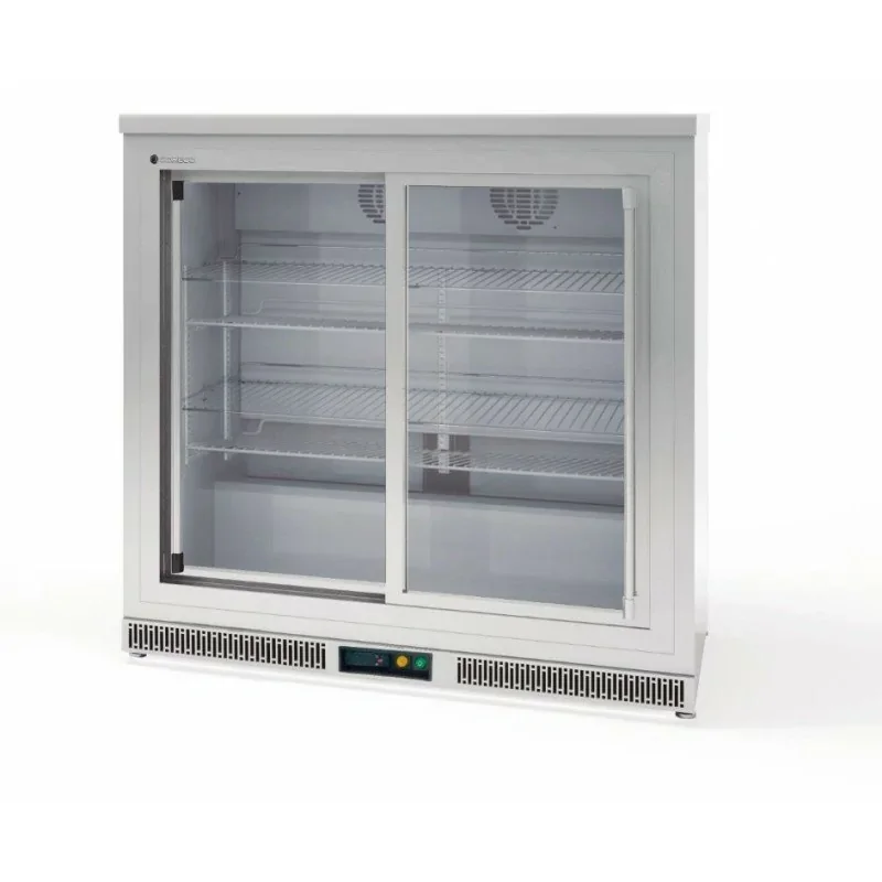 Arrière-bar positif 2 p. vitrées coulissantes- 200 L - CORECO- 1000X560X1070mm Offre Spéciale