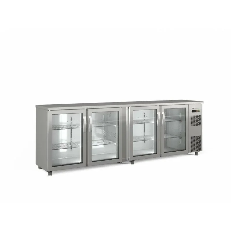 Vente Directe Arrière-bar positif H.820 4 p. vitrées battantes- 650 L - CORECO- 2620X650X970mm