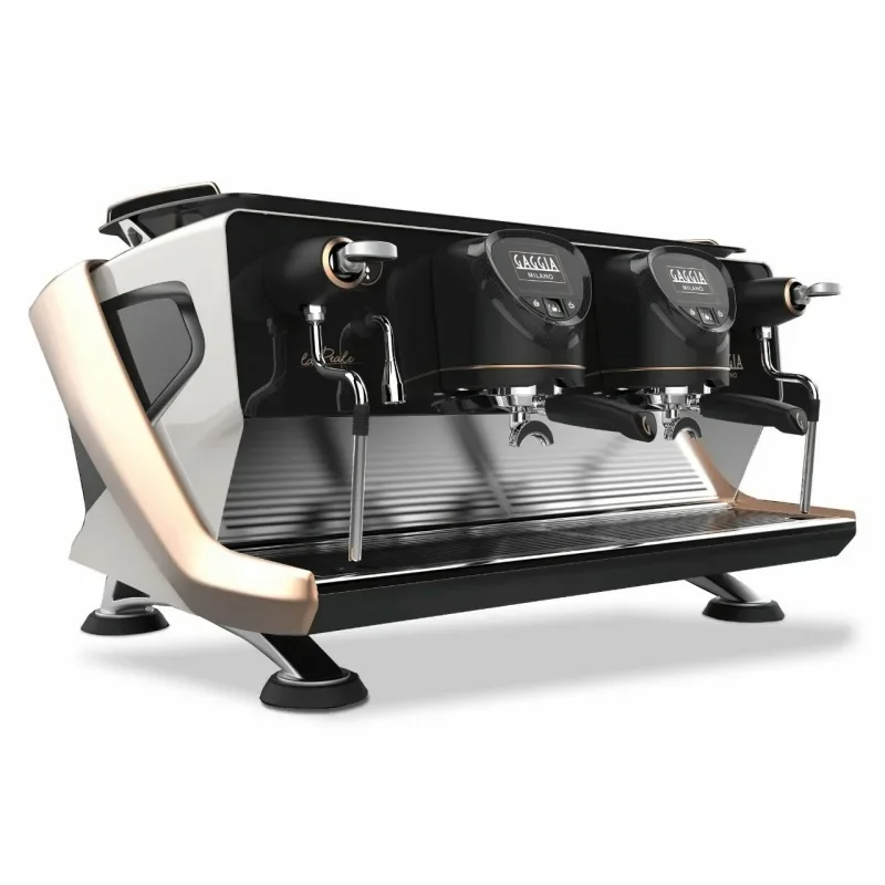 Super Prix Machine à café 2 groupes - Gamme La Reale - Colori Blanc/Cuivre - Gaggia
