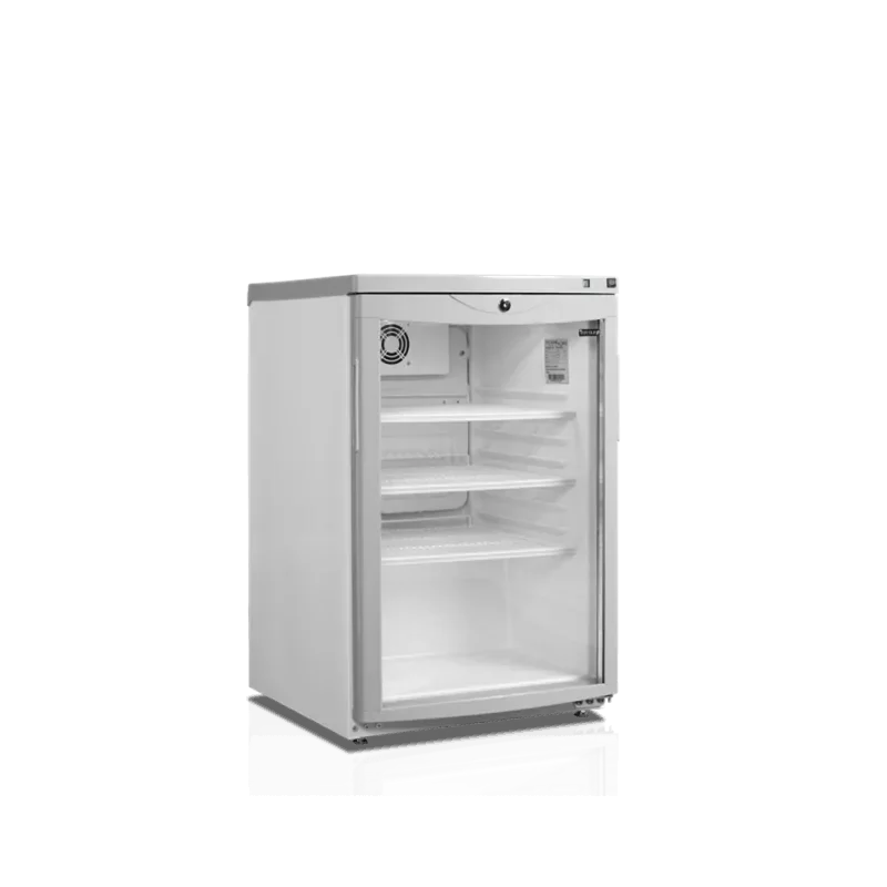 Marque Réfrigérateur à boissons - 2 à 10 - °C - 1 porte vitrée incurvée battantes - Blanc - Mécanique - ventilé