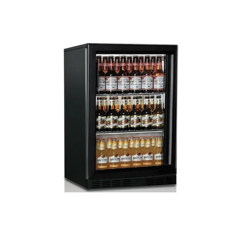 Achat Immédiat réfrigérateur bar avec 1 porte battante en verre, 133 litres, +1°/+10°C