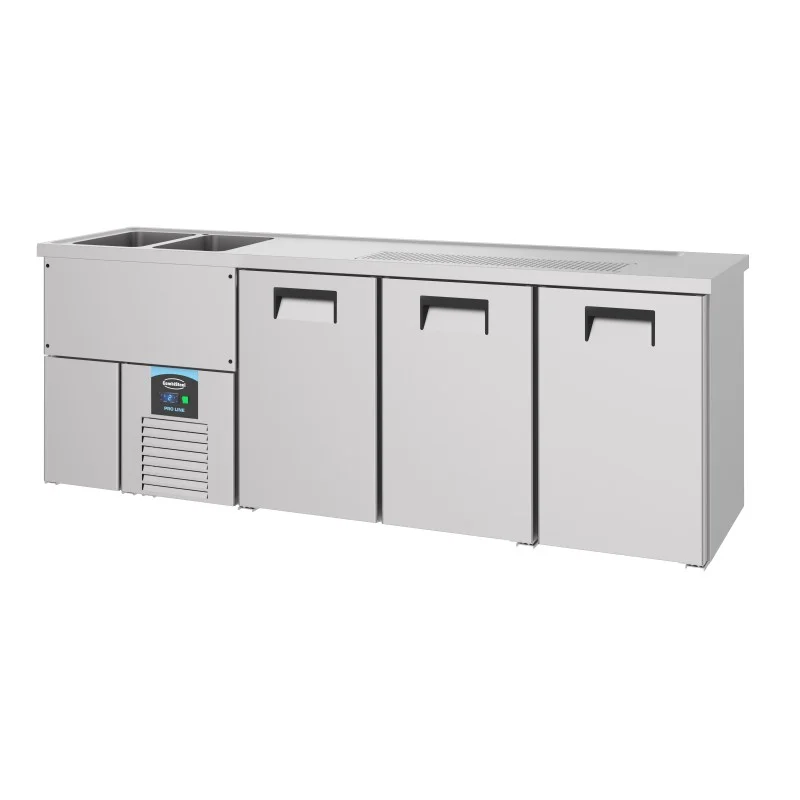 REFROIDISSEUR DE BIÈRE 3 PORTES 2L - 2500x700x950 mm Pas Cher