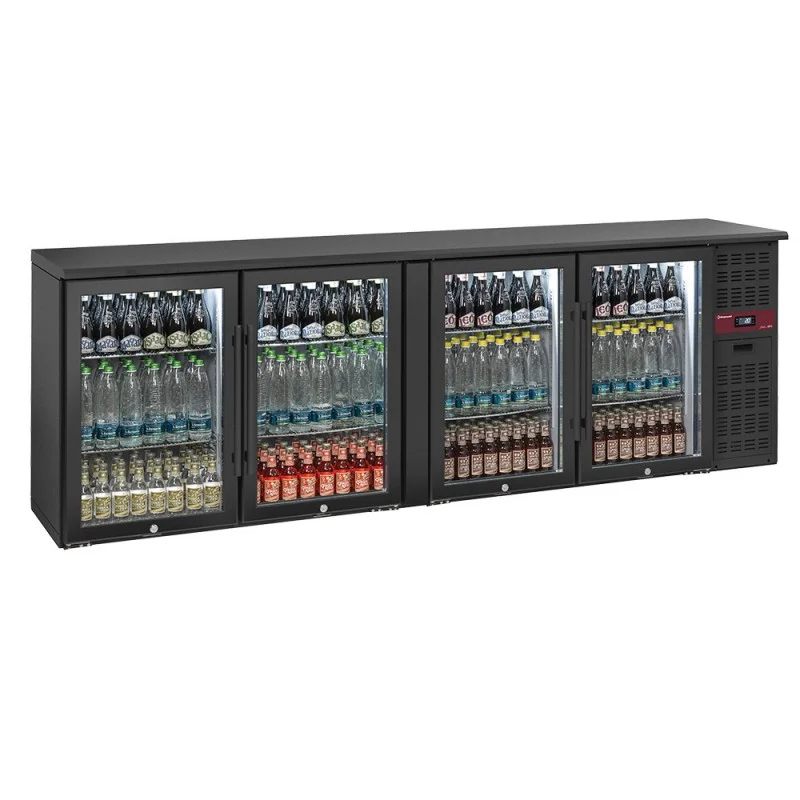 Promotion Saisonnière Refroidisseur de Bouteilles 4 Portes Vitrées - 620L, Éco-Responsable, Performant et Silencieux