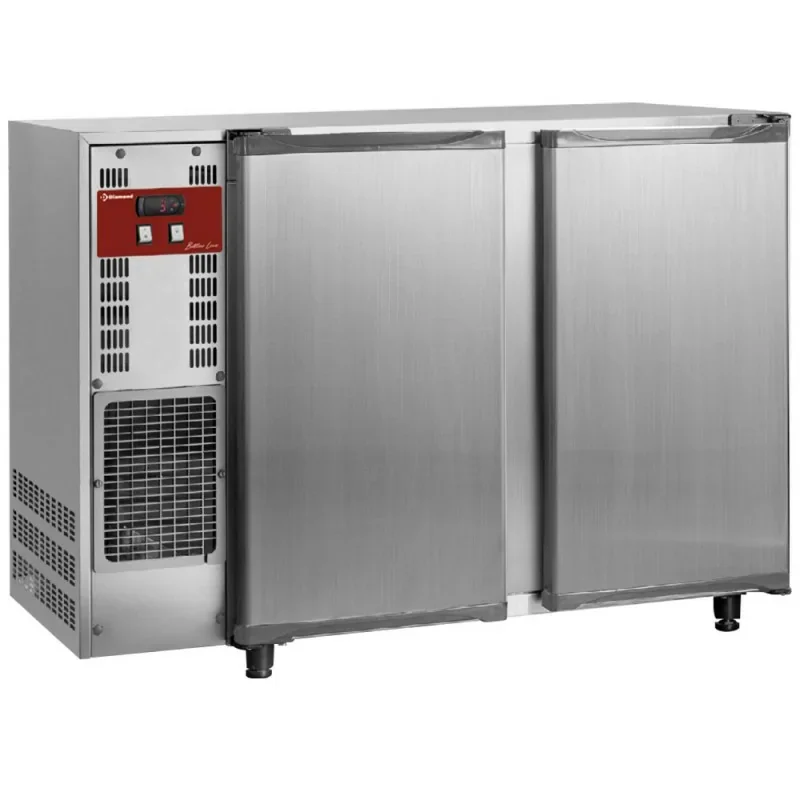 Commande En Gros Refroidisseur de bouteilles, acier inox, 2 portes, 375 Lt.