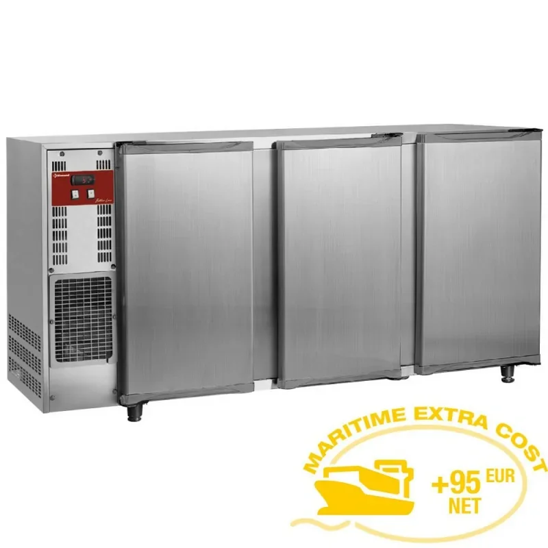 Prix Réduit Refroidisseur de bouteilles, acier inox, 3 portes,579 litres