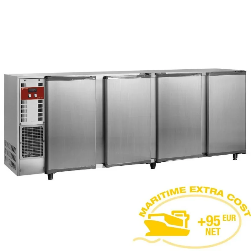 Offre Limitée Refroidisseur de bouteilles, acier inox, 4 portes, 783 Lt.