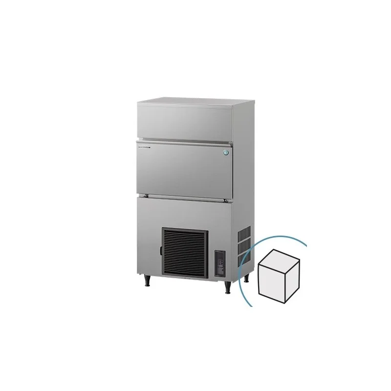Machines à glaçons cube - 50 kg de réserve - 110 kg/24H - taille glaçon moyen 28x28x23 mm - Refroidissement par eau - Hoshiz Satisfait Ou Remboursé