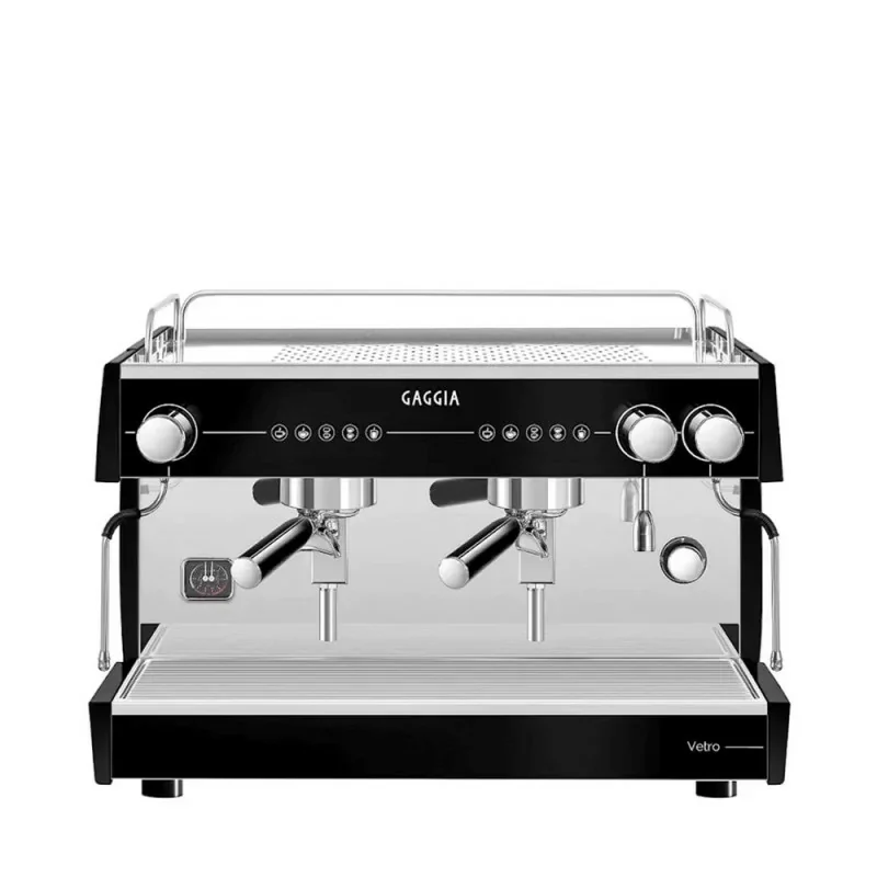 Expédié Aujourd’hui Machine à café 2 groupes - Gamme La Vetro - Colori noir - Gaggia Milano