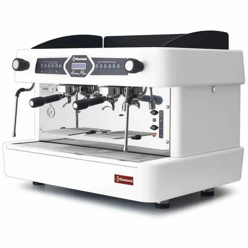 Petit Prix Machine à café expresso - 2 groupes avec display - Blanc