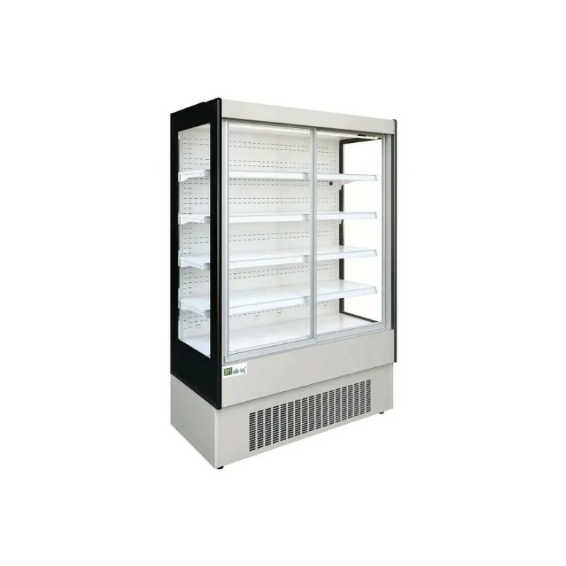 Prix Cassé Meubles muraux réfrigérée blanche positive -1/+5°C - 2 portes vitrées coulissantes