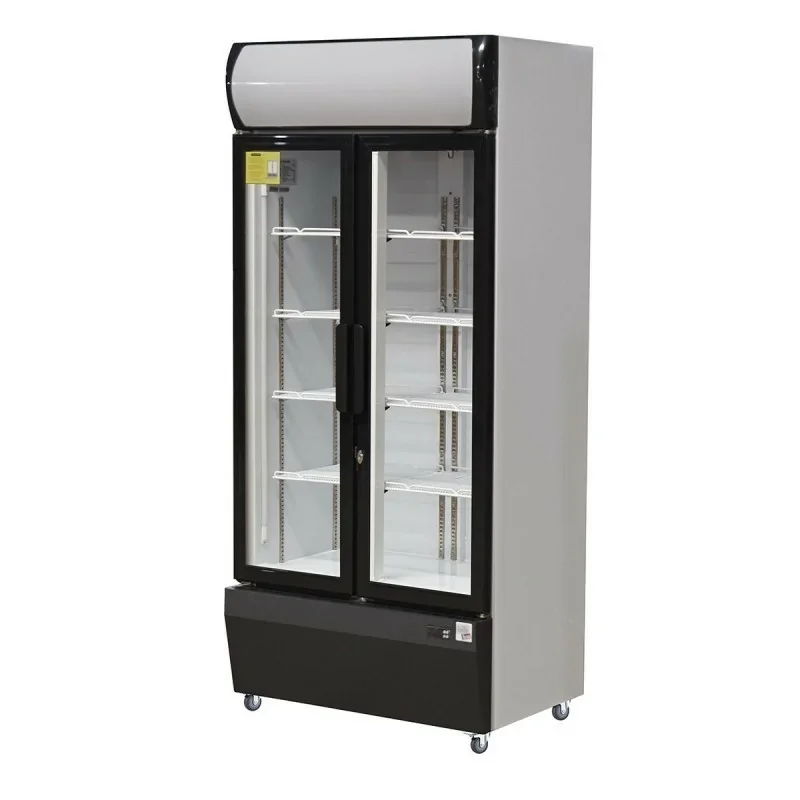Vitrine à boissons 580 litres - 2 portes vitrées - avec Canopy Satisfait Ou Remboursé