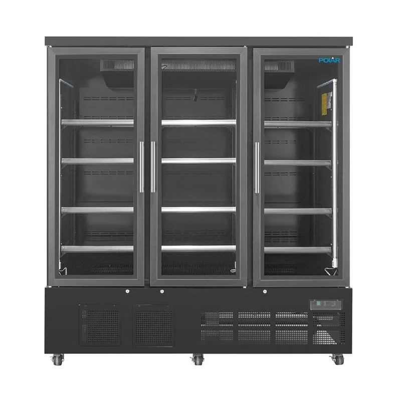 Vitrine murale full black positive +2/+8°C - 3 portes battantes - 1165 litres Top Vente