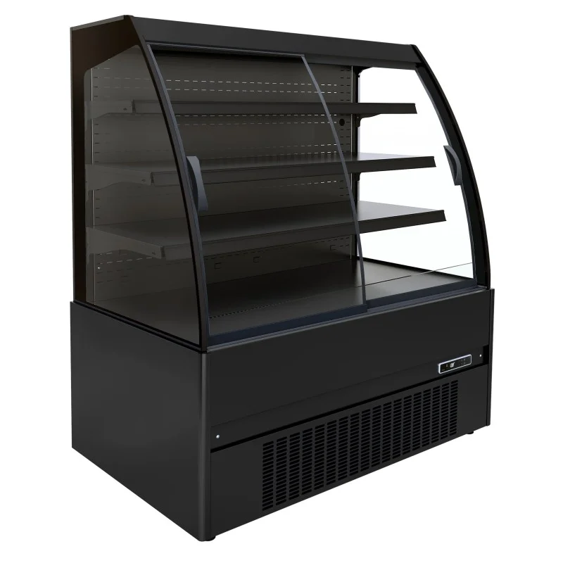Prix Choc Vitrine murale noire positive avec portes coulissantes - T°+2/+4°C - Dimensions : 1935 x 665 x 1500 mm - Combisteel