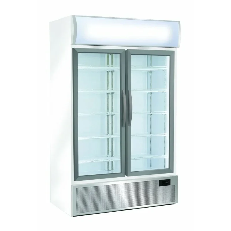 Vitrine réfrigérée positive 800L - 2 portes battantes - 0°/+10°C Bon Plan