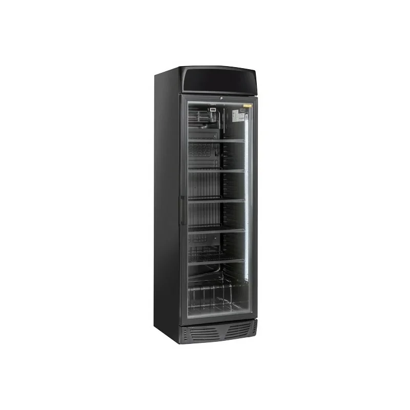 Vitrine réfrigérée verticale 350 litres - 1 porte battante avec canopy- +1°/+12°C Réduction