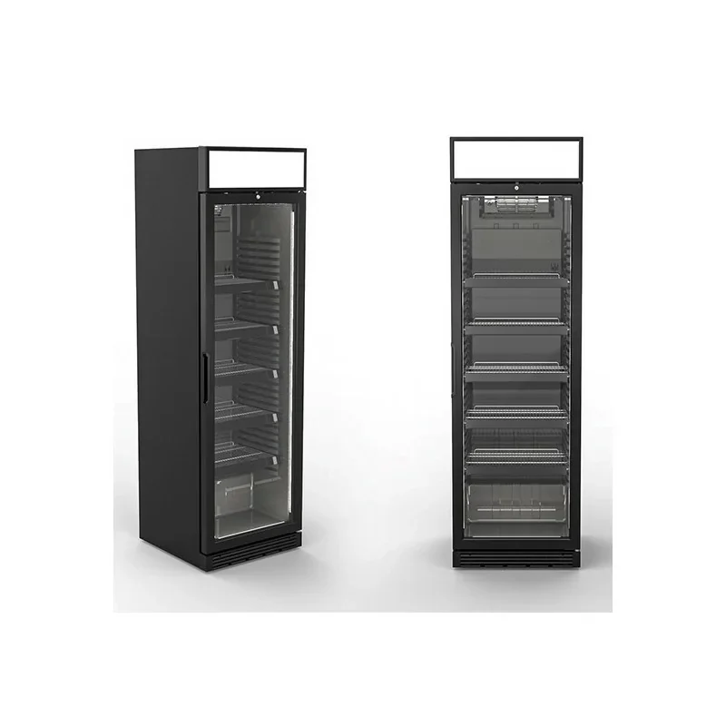 Retour Gratuit Vitrine réfrigérée verticale 373 litres avec canopy+1°/+10°C