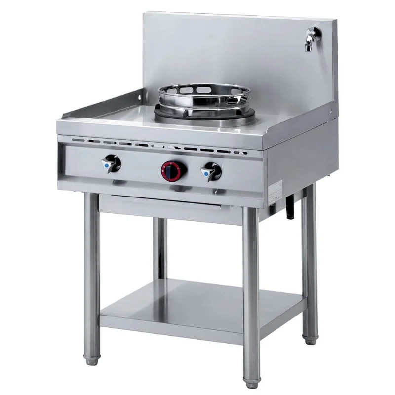 Fourneau wok gaz 1 feu - 13 kW Expédition Rapide