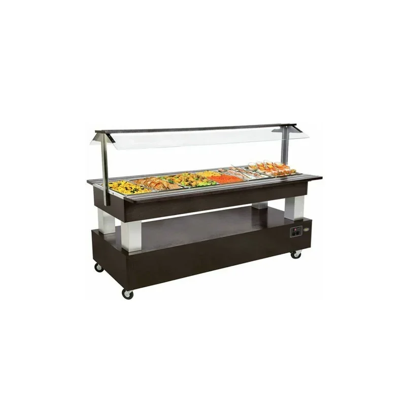 Prix Réduit Salad'Bar mixte (réfrigéré et chauffant) 6 bacs GN 1/1 - Central