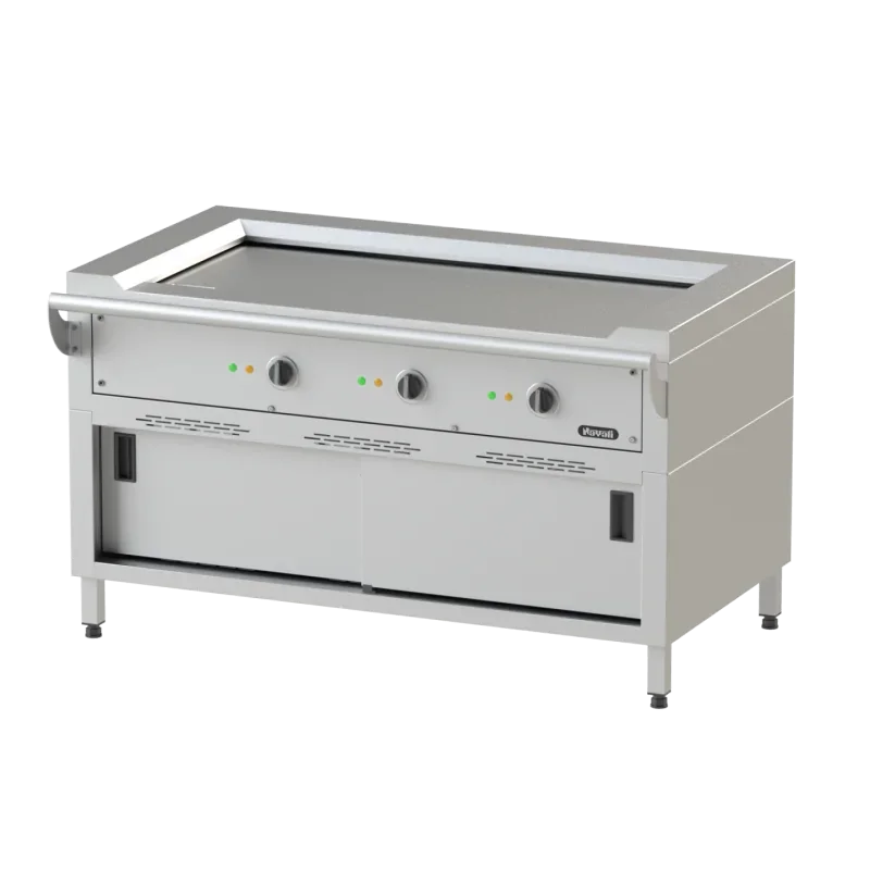 Teppanyaki électrique sur soubassement fermé - 3 zones de chauffe - Nayati Prix Choc