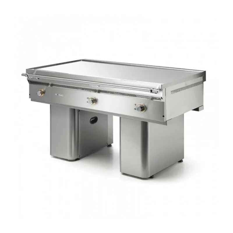 Teppanyaki plaque lisse électrique - 150.5 x 82 x 31 cm - Surface utile : 150 x 70 cm - Mainho Promotion