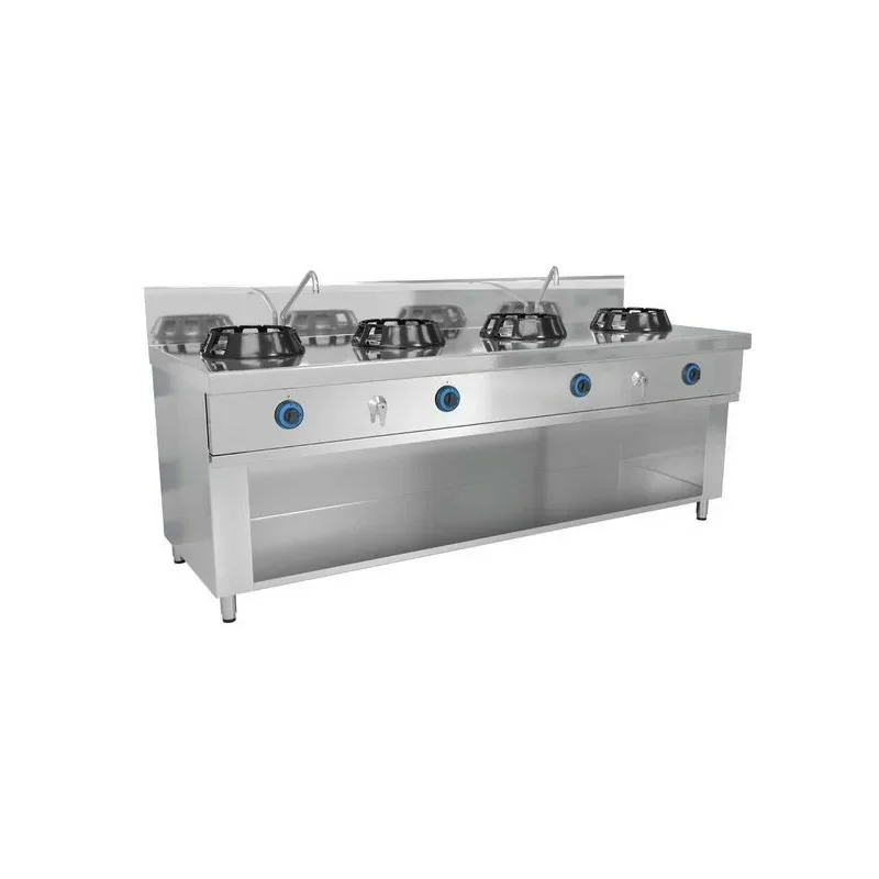 Offre Spéciale Wok à gaz 4 brûleurs + robinet eau - 56 kW