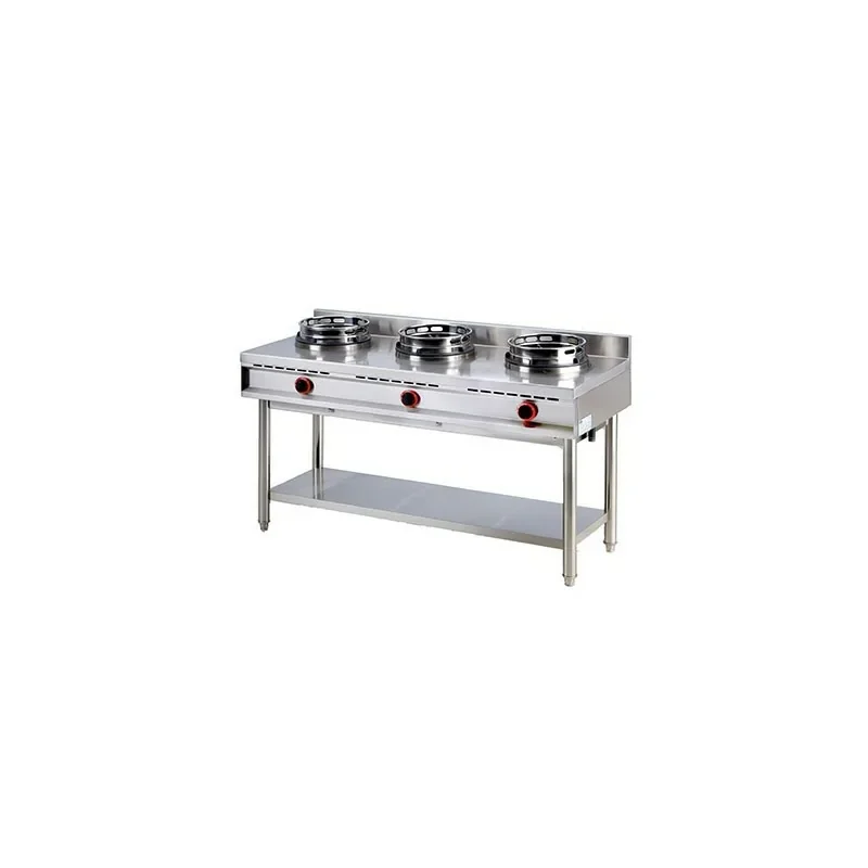 Wok professionnel gaz 3 brûleurs - gamme 600 Offre Spéciale