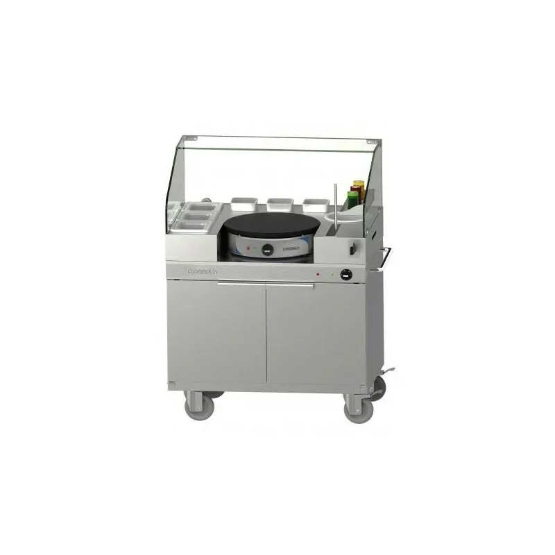 Chariot avec crêpière électrique Ø400 mm incluse Achat Immédiat