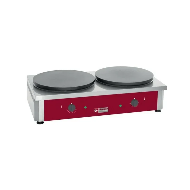 Offre Du Jour Crêpière double haut rendement, électrique, Ø 400émaillée