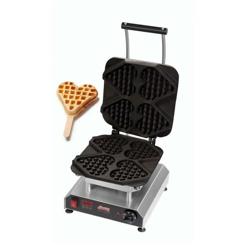 Gaufrier Thermocook® avec plaques interchangeables avec gaufre en forme de cœur sur bâtonnet Prix Promo