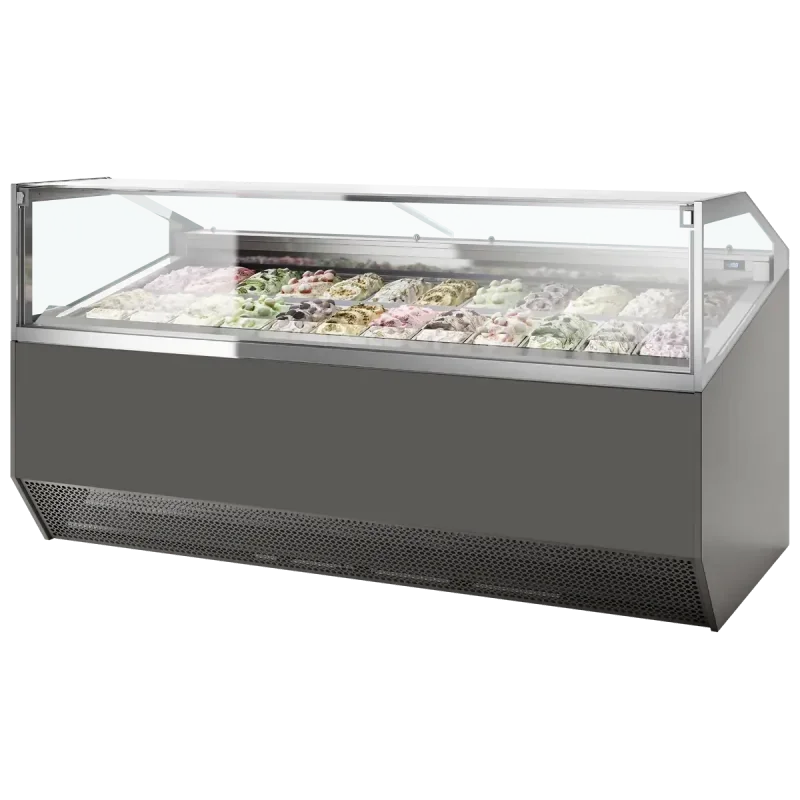 Affaire À Saisir Vitrine à glace ventilée - capacité 12 x 5 litres - super capri 12 -TEFCOLD