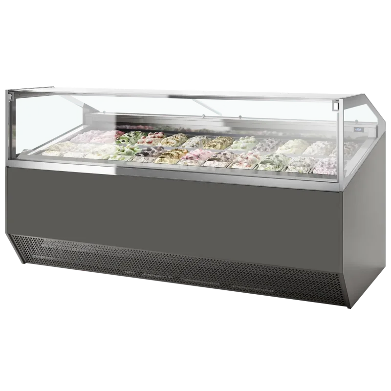 Meilleur Prix Vitrine à glace ventilée - capacité 24 x 5 litres - super capri 24 -TEFCOLD