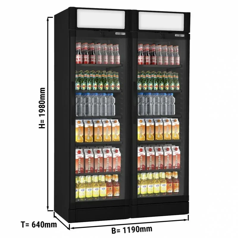 Armoire à boissons - 2 portes battantes - 694 litres - T°+2 / +10°C Seulement Aujourd’hui