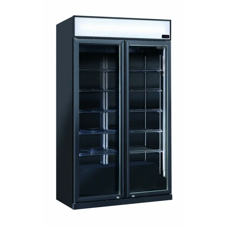 Armoire à boissons full black 2 portes battantes et canopy - 1050 litres Marque