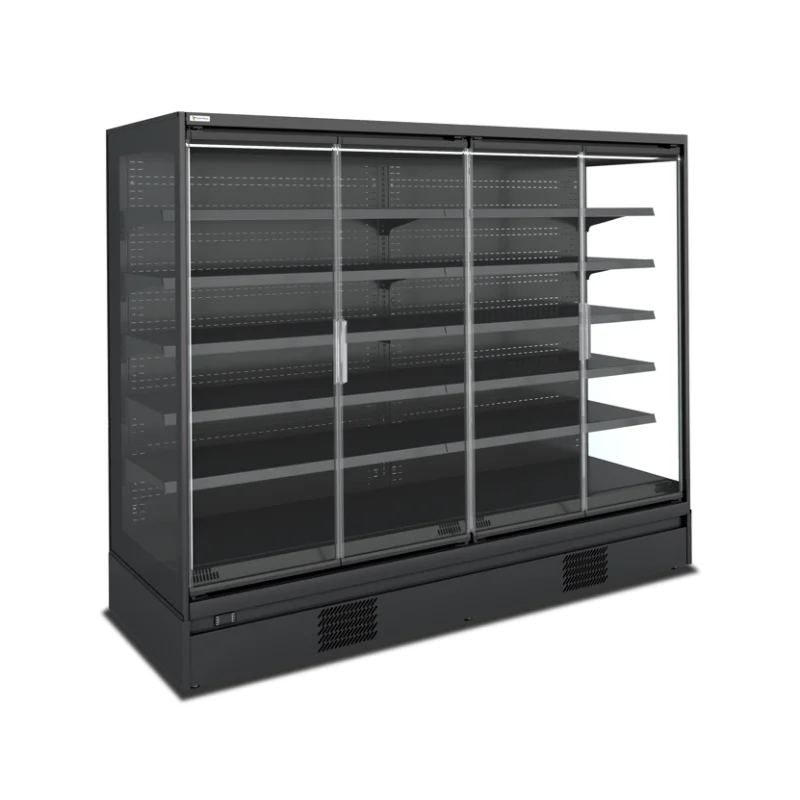 Jusqu’à Épuisement Des Stocks Armoire réfrigérée black positive +2/+4°C - 4 portes vitrées battantes
