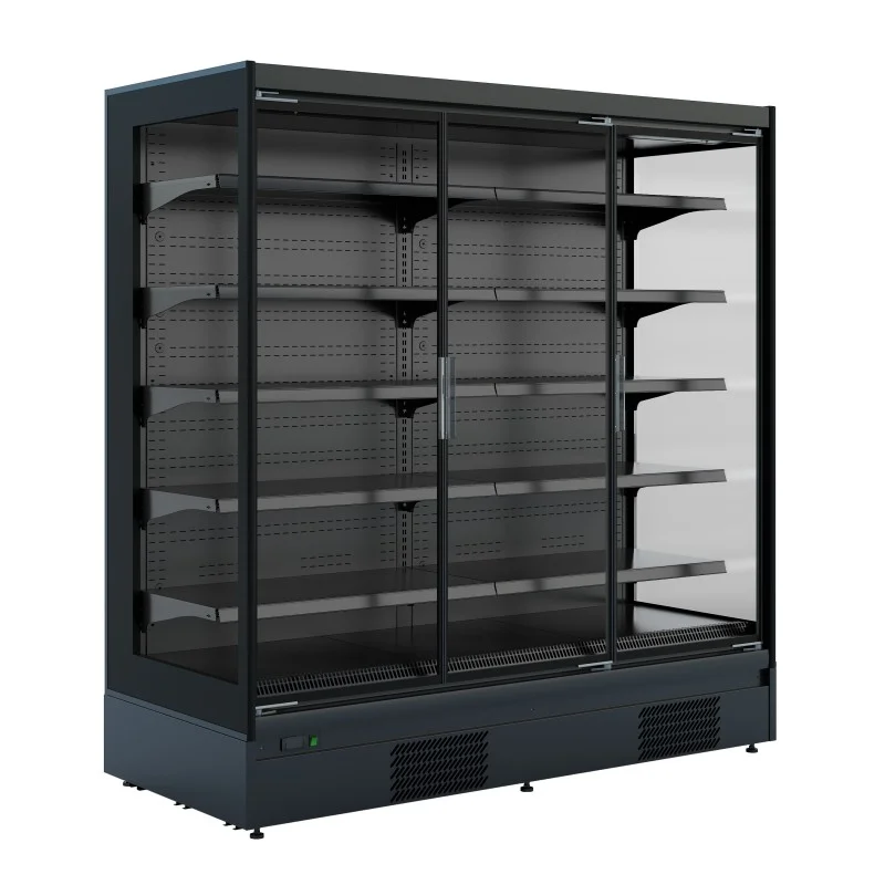 Top Vente Armoire réfrigérée black positive -1/+5°C - 2 portes vitrées battantes