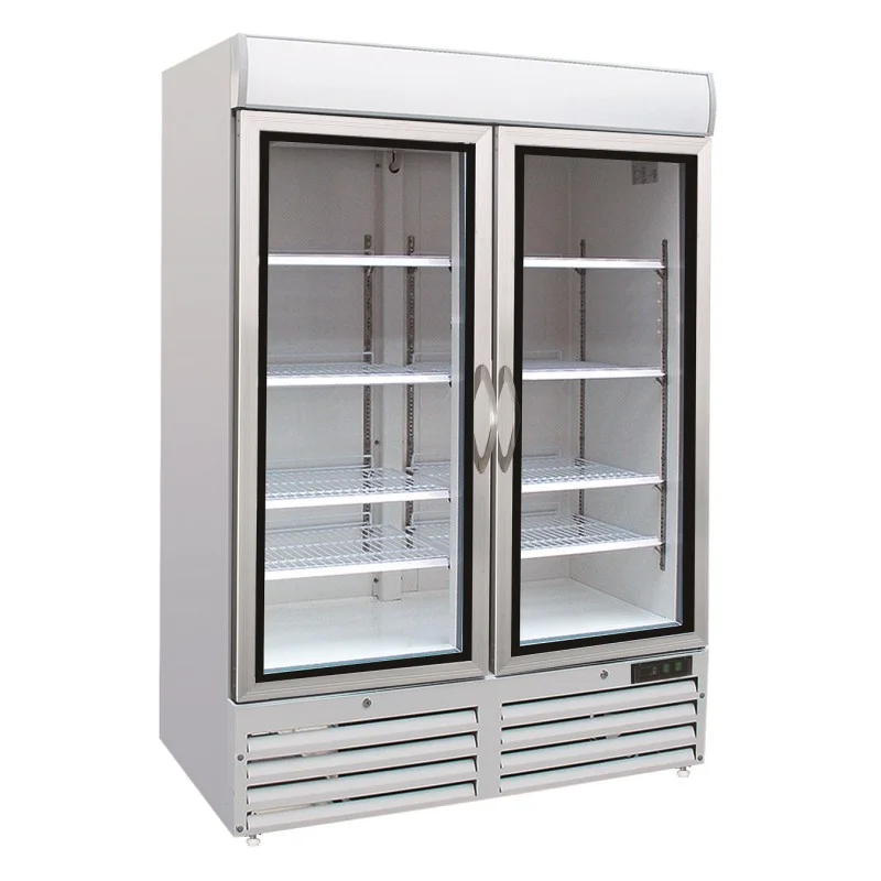 Produit De Marque CONGÉLATEUR 2 PORTES EN VERRE - 1370x720x1990 mm