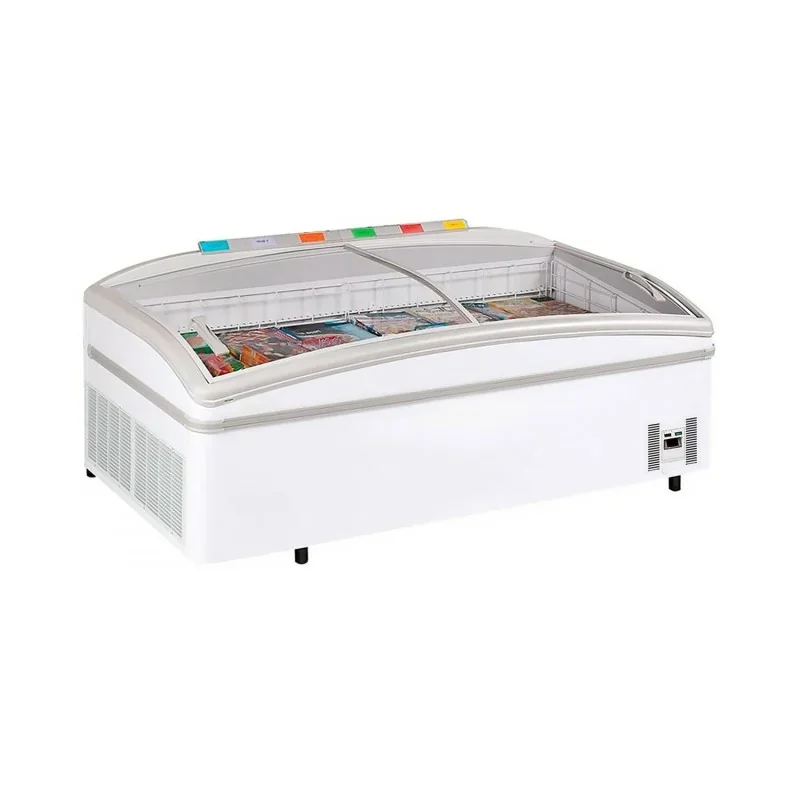 Paiement Sécurisé Îlot réfrigérateur et congélateur - 1990 x 920 mm - 470 litres - T°-26/+15°C