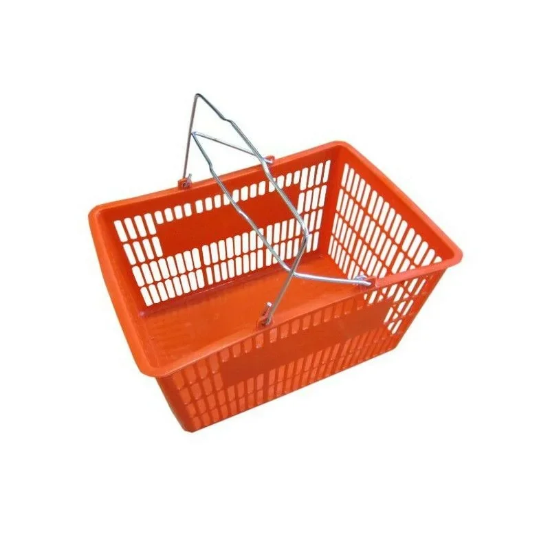 Panier de supermarché libre-service - Rouge Satisfait Ou Remboursé